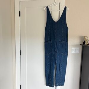 Free People Indigo Denim Jumpsuit